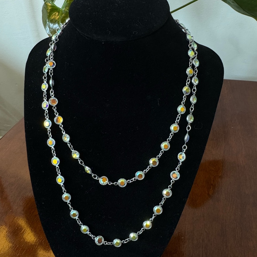 Touchstone Crystal by Swarovski - Channelle iridescent Necklace